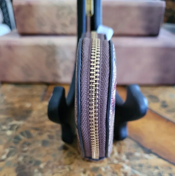 Coach Heart-Shaped Coin Purse with Cherry Design - Picture 3 of 6